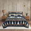 3 Pcs Cabin Lodge Rustic Country Bear Quilt Bedspread Set ME504