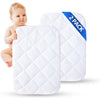 2 Pack Bamboo Waterproof Viscose Crib Mattress Protector Crib Sheet Toddler Baby Mattress Cover