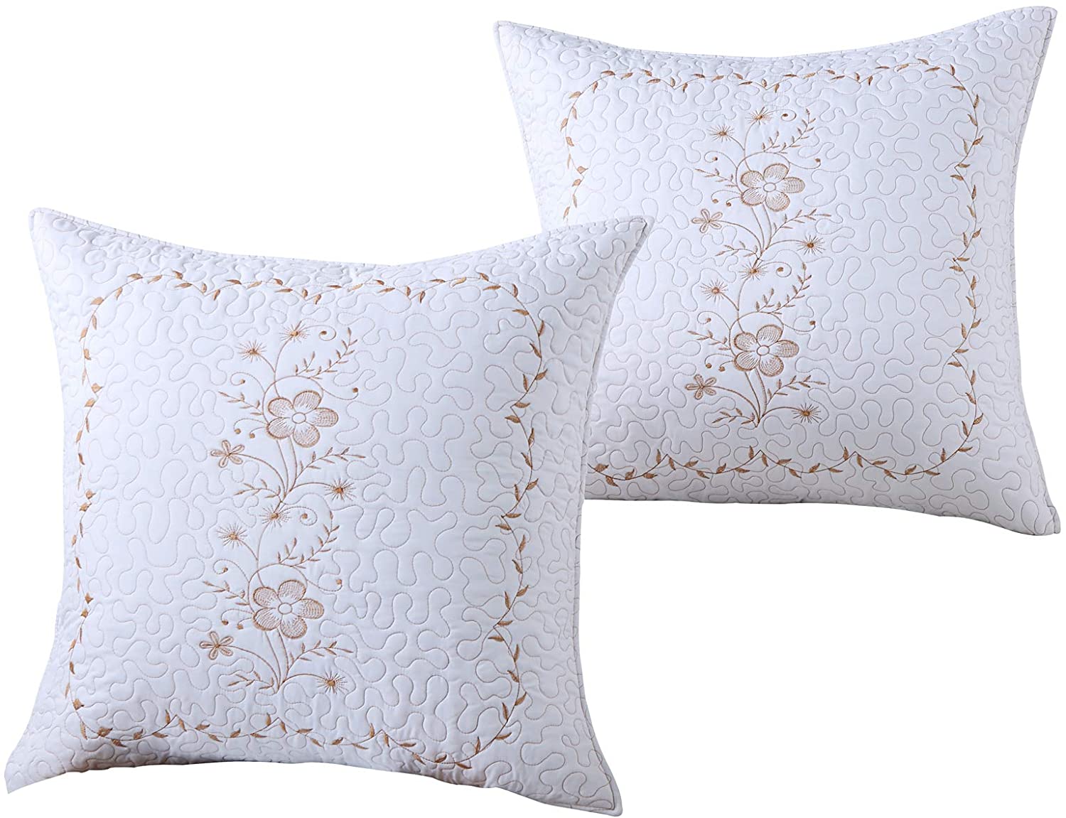 2 Pack Throw Pillow Covers Euro Sham Covers Pillow Shams Pillow Cover